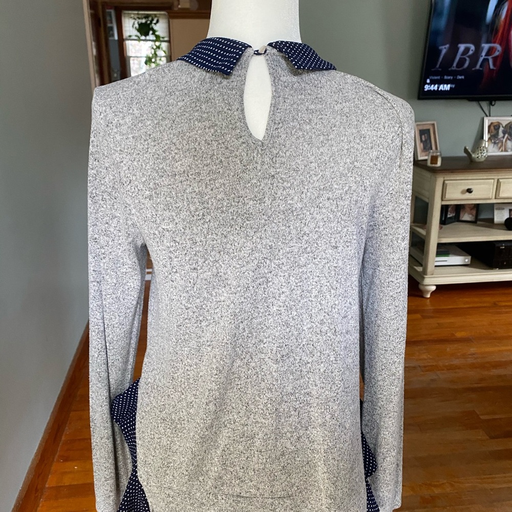 Sweater W/ Built In Collar - Picture 5 of 6